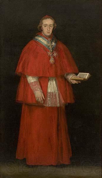 Francisco de Goya Portrait of Cardinal Luis Maria de Borbon y Vallabriga